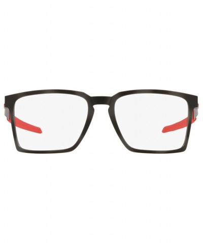 OX8055 Exchange Men's Rectangle Eyeglasses Satin Black $45.76 Mens