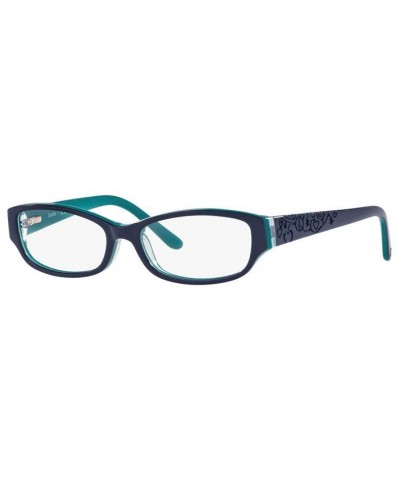 SF1844 Women's Rectangle Eyeglasses Blue $19.17 Womens