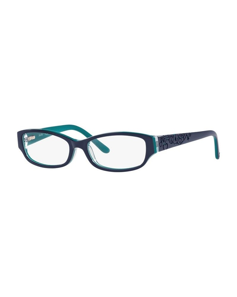 SF1844 Women's Rectangle Eyeglasses Blue $19.17 Womens