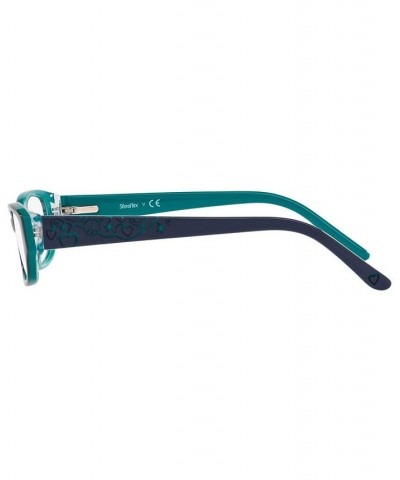 SF1844 Women's Rectangle Eyeglasses Blue $19.17 Womens