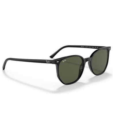 Unisex Elliot 54 Low Bridge Fit Sunglasses RB2197F54-X Shiny Black $42.38 Unisex