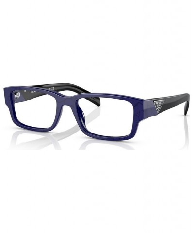 Men's Rectangle Eyeglasses PR 07ZV55-O Etruscan Black Marble $93.15 Mens