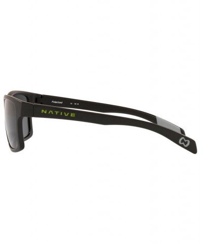 Native Men's Polarized Sunglasses XD0036 41 ASPHALT/GREY $7.08 Mens