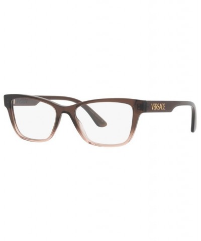 VE3316 Women's Pillow Eyeglasses Brown Gradient Beige $25.60 Womens