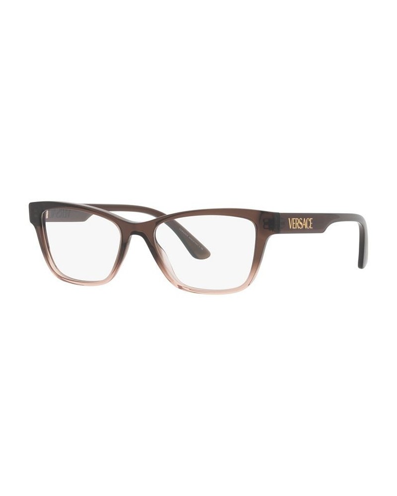 VE3316 Women's Pillow Eyeglasses Brown Gradient Beige $25.60 Womens