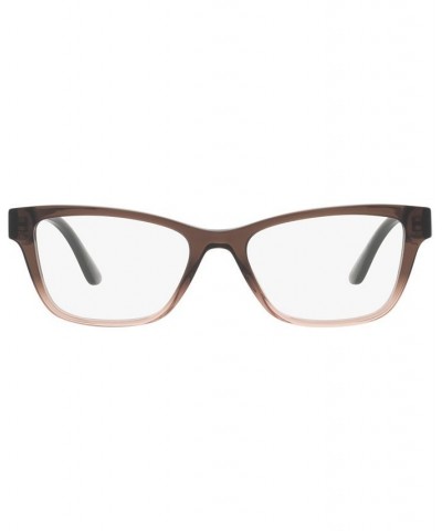 VE3316 Women's Pillow Eyeglasses Brown Gradient Beige $25.60 Womens