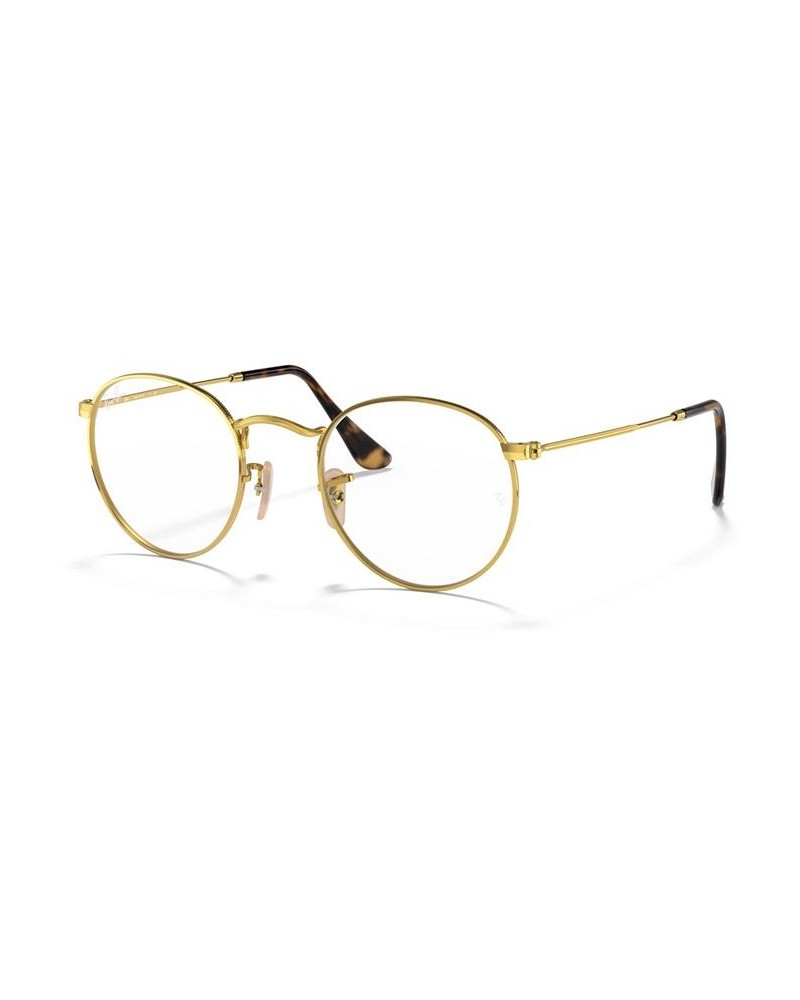 RX3447V Round Metal Optics Men's Round Eyeglasses Gold-Tone $30.43 Mens