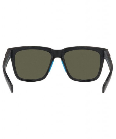 Men's Polarized Sunglasses Pescador 55 BLACK/BLUE MIR $36.27 Mens