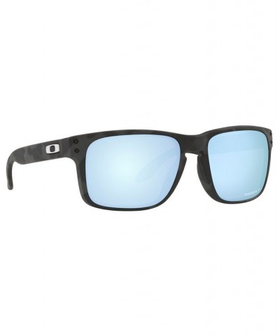 Men's Holbrook Polarized Sunglasses OO9102 55 MATTE BLACK CAMO/PRIZM DEEP WATER POLARIZED $27.56 Mens