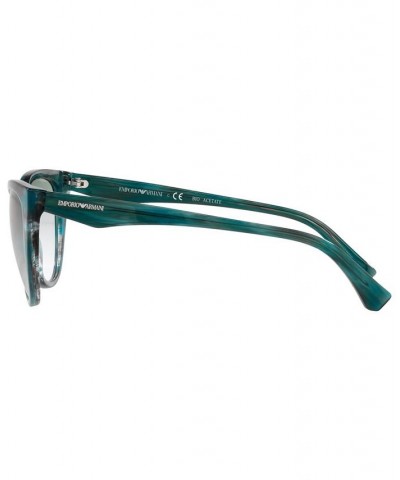 Women's Sunglasses EA4162 55 Striped Green $24.05 Womens