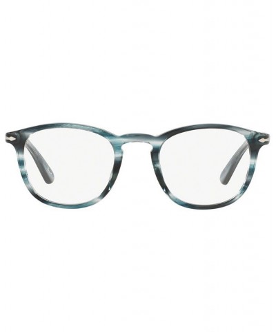 PO3143V Men's Rectangle Eyeglasses Gray $60.06 Mens