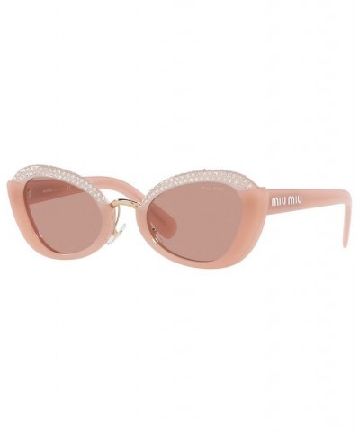 Women's Sunglasses MU 05WS 53 Dark Pink Opal $80.47 Womens