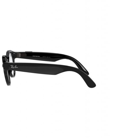 Stories Round 48 Unisex Smart Glasses Shiny Black $109.91 Unisex