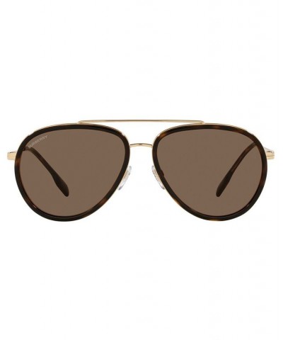 Men's Oliver Sunglasses BE3125 59 GOLD/DARK BROWN $50.58 Mens