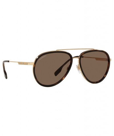 Men's Oliver Sunglasses BE3125 59 GOLD/DARK BROWN $50.58 Mens