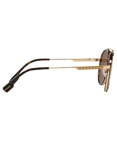 Men's Oliver Sunglasses BE3125 59 GOLD/DARK BROWN $50.58 Mens