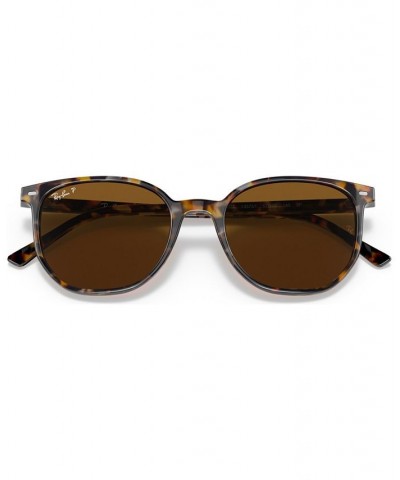 Unisex Polarized Sunglasses RB2197 ELLIOT 52 Havana Brown Gray $36.21 Unisex