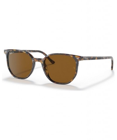 Unisex Polarized Sunglasses RB2197 ELLIOT 52 Havana Brown Gray $36.21 Unisex