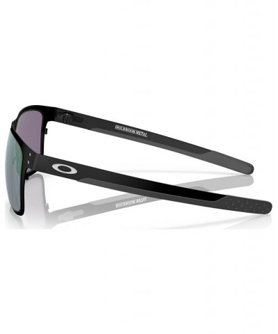 HOLBROOK METAL Sunglasses OO4123 BLACK MATTE/BLUE MIRROR POLAR $28.28 Unisex