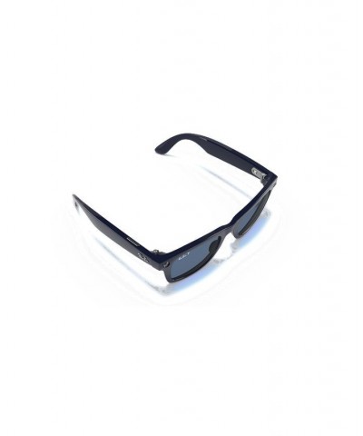 Stories Polarized Wayfarer Large Smart Glasses Shiny Blue $32.90 Unisex