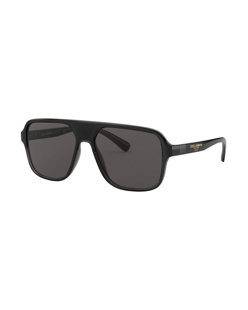 Men's Sunglasses DG6134 TRANSPARENT BLUE/BLACK/DARK BLUE $46.40 Mens