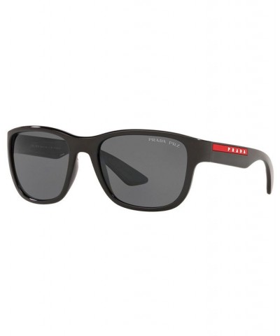 Men's ACTIVE Polarized Sunglasses PS 01US 59 BLACK/POLAR GREY $47.40 Mens