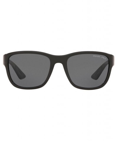 Men's ACTIVE Polarized Sunglasses PS 01US 59 BLACK/POLAR GREY $47.40 Mens