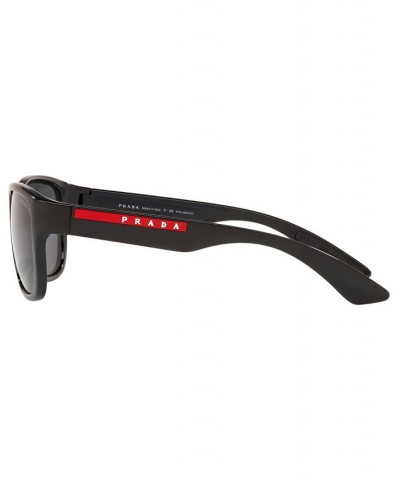 Men's ACTIVE Polarized Sunglasses PS 01US 59 BLACK/POLAR GREY $47.40 Mens