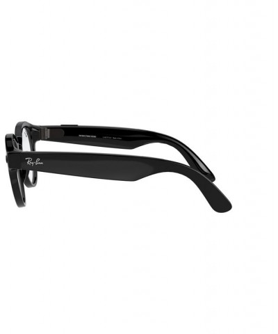 Stories Round 48 Unisex Smart Glasses Shiny Black $79.59 Unisex