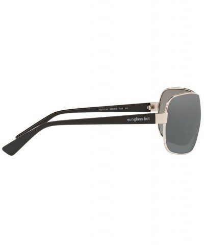 Sunglasses 0HU1008 SHINY SILVER/LIGHT BLUE SILVER MIRROR $27.72 Unisex