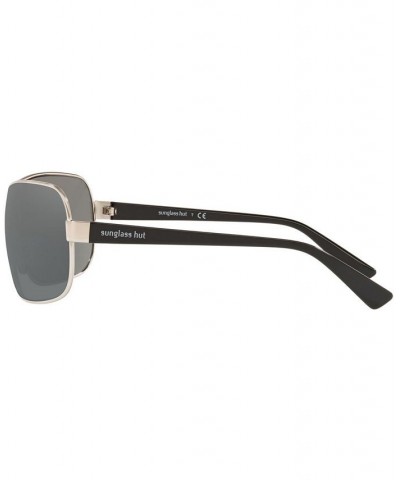 Sunglasses 0HU1008 SHINY SILVER/LIGHT BLUE SILVER MIRROR $27.72 Unisex