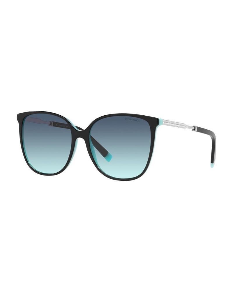 Women's Sunglasses TF4184 57 Havana on Tiffany Blue $86.16 Womens