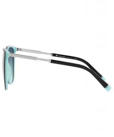 Women's Sunglasses TF4184 57 Havana on Tiffany Blue $86.16 Womens