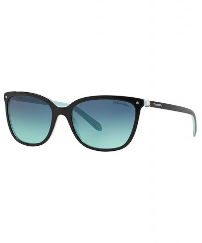 Sunglasses TF4105HB 55 TORTOISE BLUE/BROWN GRAD $73.34 Unisex