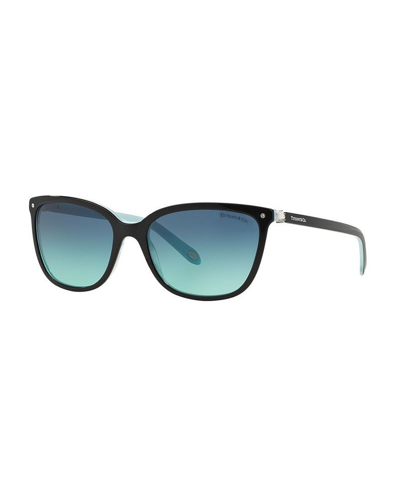 Sunglasses TF4105HB 55 TORTOISE BLUE/BROWN GRAD $73.34 Unisex