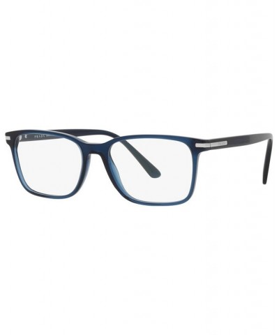 PR14WV Men's Rectangle Eyeglasses Crystal Gray $79.11 Mens