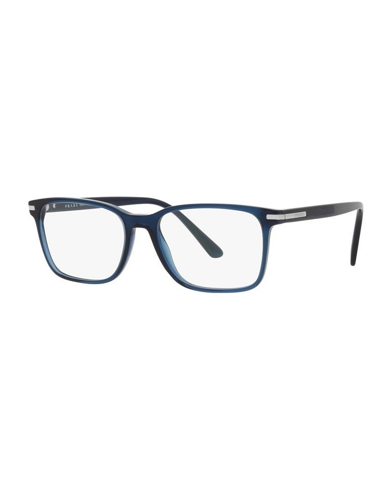 PR14WV Men's Rectangle Eyeglasses Crystal Gray $79.11 Mens