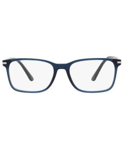 PR14WV Men's Rectangle Eyeglasses Crystal Gray $79.11 Mens