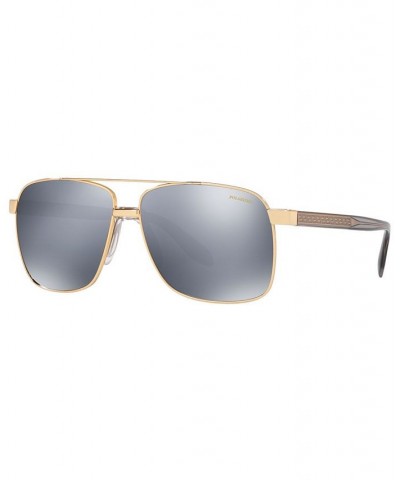 Polarized Sunglasses VE2174 59 GOLD/DK GREY MIRROR SILVER POLAR $34.00 Unisex