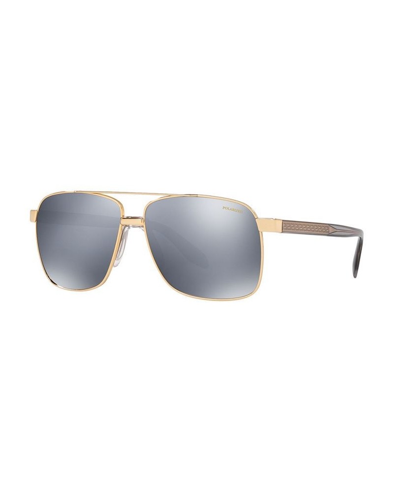 Polarized Sunglasses VE2174 59 GOLD/DK GREY MIRROR SILVER POLAR $34.00 Unisex