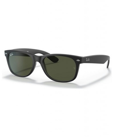 Unisex Low Bridge Fit Sunglasses RB2132F NEW WAYFARER MATTE 55 Black $21.14 Unisex