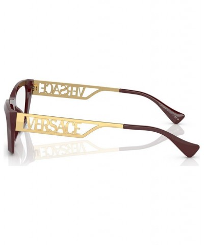 Women's Irregular Eyeglasses VE3327U55-X Bordeaux $84.90 Womens