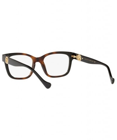 Women's Rectangle Eyeglasses GC00163251-X Brown $69.75 Womens