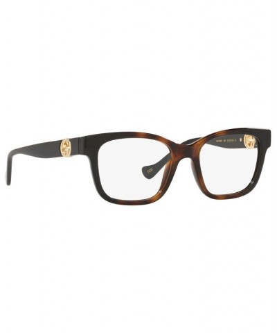 Women's Rectangle Eyeglasses GC00163251-X Brown $69.75 Womens