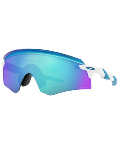 Men's Encoder Sunglasses OO9471 36 POLISHED WHITE/PRIZM SAPPHIRE $64.25 Mens