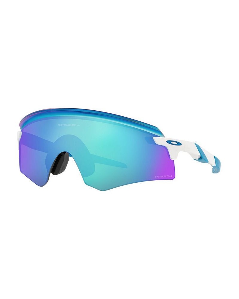 Men's Encoder Sunglasses OO9471 36 POLISHED WHITE/PRIZM SAPPHIRE $64.25 Mens