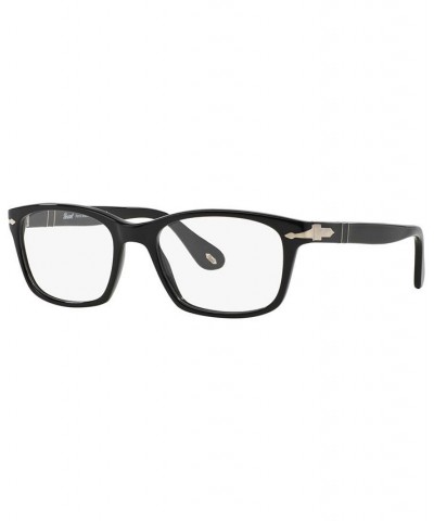 PO3012V Men's Square Eyeglasses Black $56.98 Mens