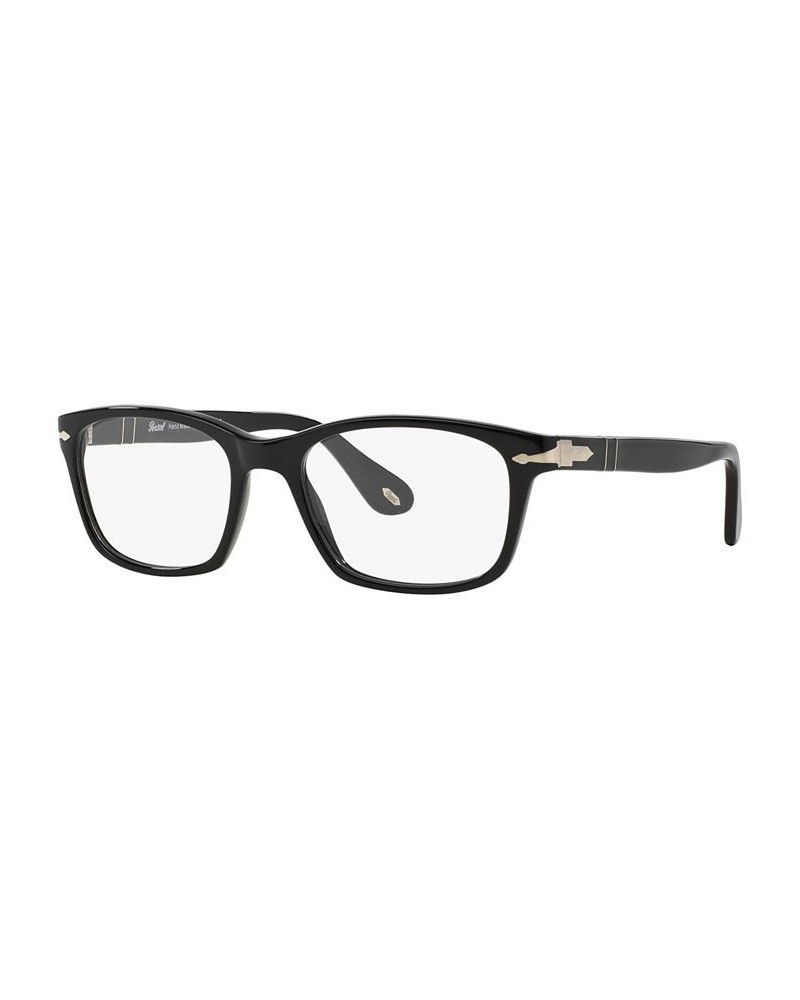 PO3012V Men's Square Eyeglasses Black $56.98 Mens