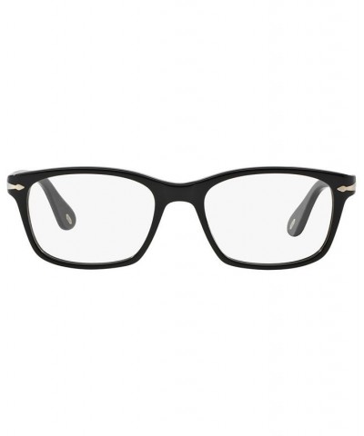 PO3012V Men's Square Eyeglasses Black $56.98 Mens