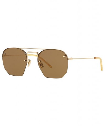 Unisex Sunglasses YS00027452-X Gold-Tone/Brown $116.15 Unisex